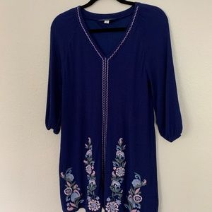 Francesca’s Embroidered Shift Dress